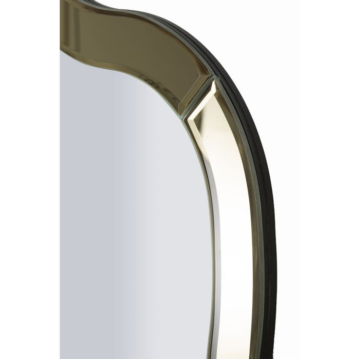 Specchio con Cornice Classico 1, Oro, MDF, 100x85x1 cm, Seven Design