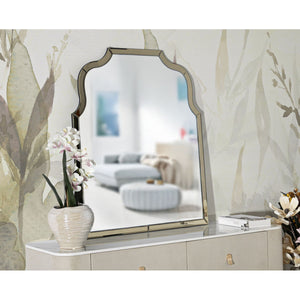 Specchio con Cornice Classico 1, Oro, MDF, 100x85x1 cm, Seven Design