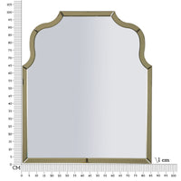 Specchio con Cornice Classico 1, Oro, MDF, 100x85x1 cm, Seven Design