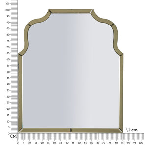 Specchio con Cornice Classico 1, Oro, MDF, 100x85x1 cm, Seven Design