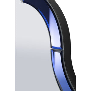 Specchio con Cornice Classico 2, Blu, MDF, 150x55x2 cm, Seven Design