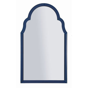 Specchio con Cornice Classico 4, Blu, MDF, 80x47x1 cm, Seven Design