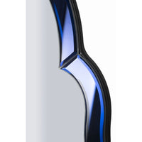 Specchio con Cornice Classico 4, Blu, MDF, 80x47x1 cm, Seven Design