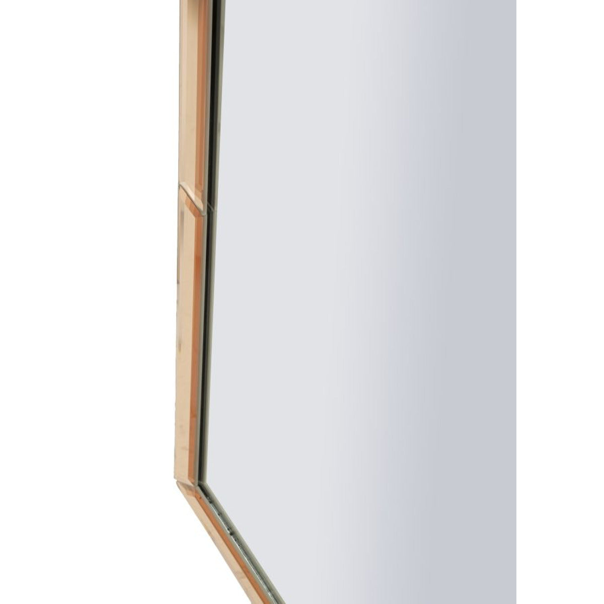 Specchio con Cornice Classico 5, Rosa, MDF, 150x55x2 cm, Seven Design