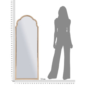 Specchio con Cornice Classico 5, Rosa, MDF, 150x55x2 cm, Seven Design