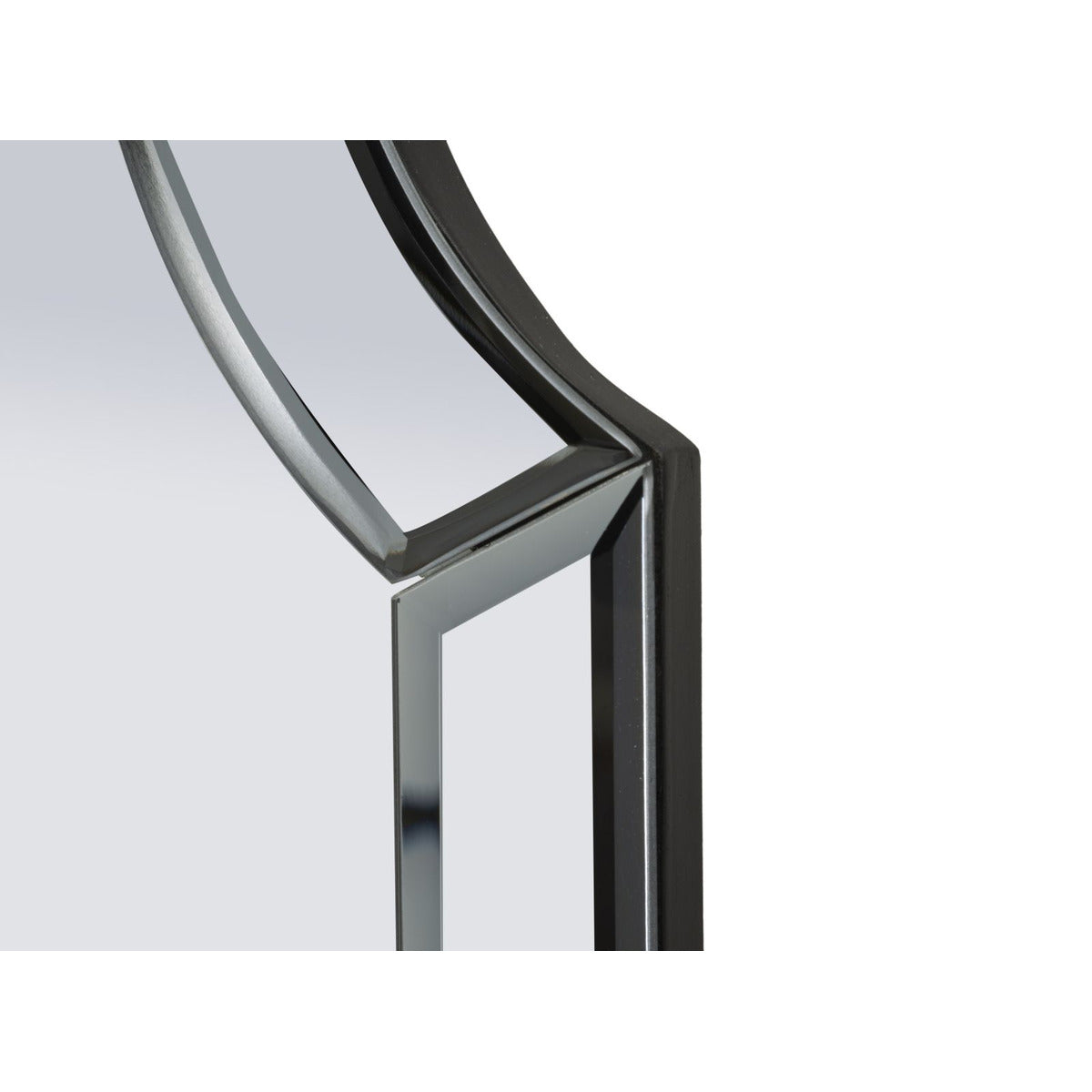 Specchio con Cornice Classico 8, Grigio, MDF, 150x60x2 cm, Seven Design