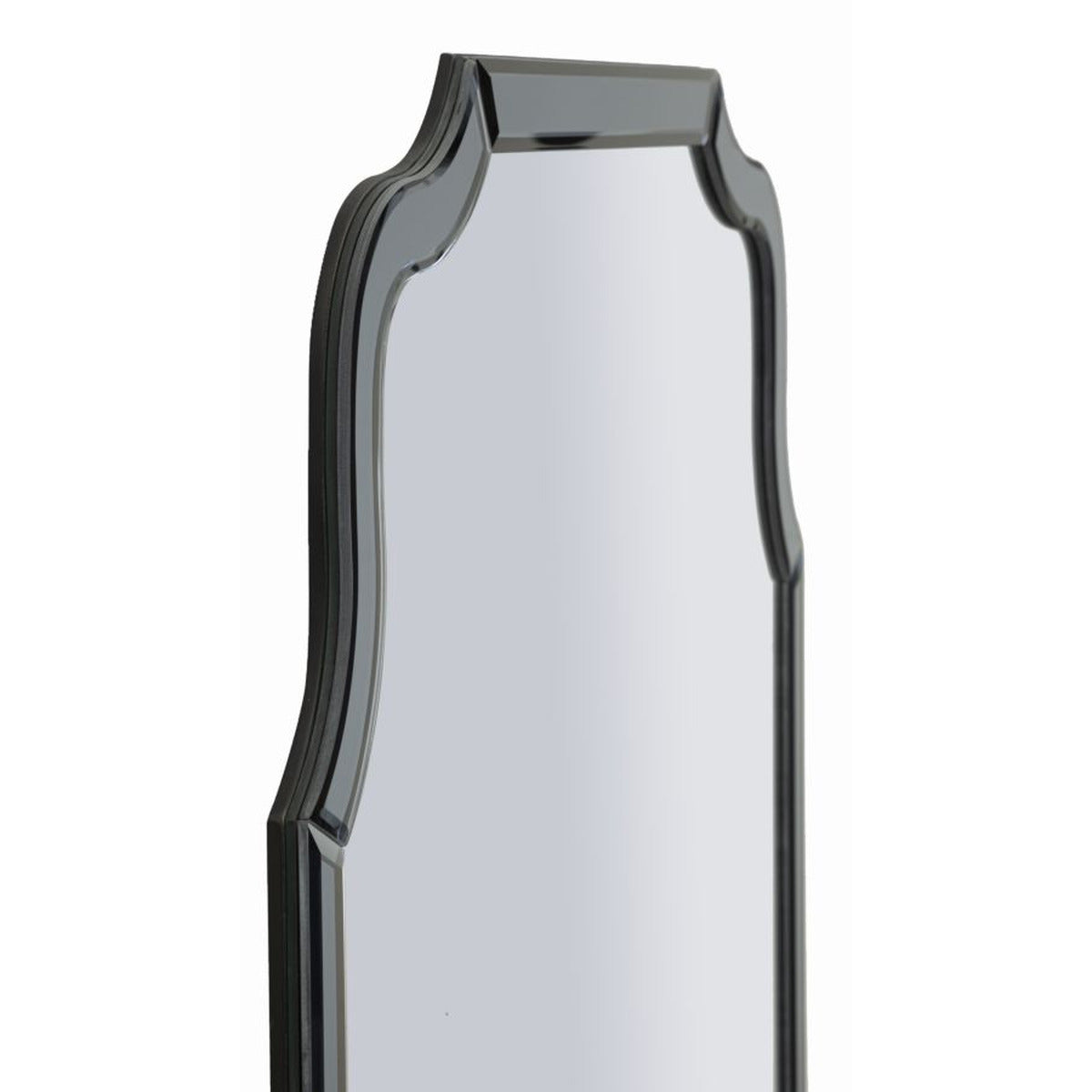 Specchio con Cornice Classico 9, Grigio, MDF, 90x60x1 cm, Seven Design