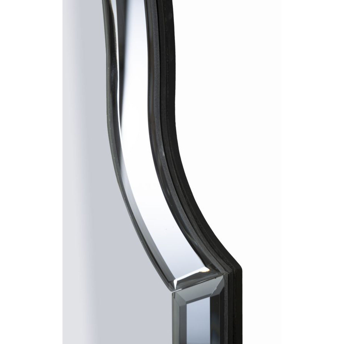 Specchio con Cornice Classico 9, Grigio, MDF, 90x60x1 cm, Seven Design