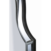 Specchio con Cornice Classico 9, Grigio, MDF, 90x60x1 cm, Seven Design