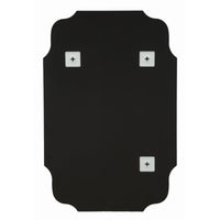 Specchio con Cornice Classico 9, Grigio, MDF, 90x60x1 cm, Seven Design