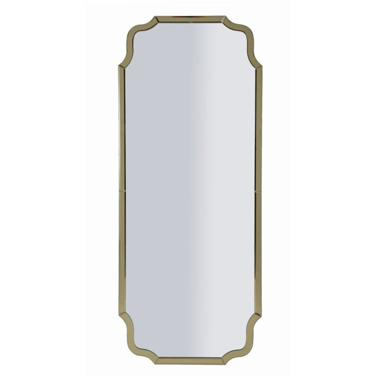 Specchio con Cornice Classico 10, Oro, MDF, 150x60x2 cm, Seven Design