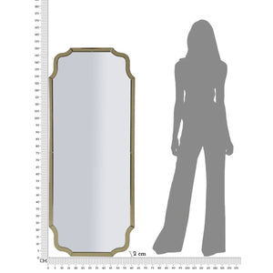 Specchio con Cornice Classico 10, Oro, MDF, 150x60x2 cm, Seven Design