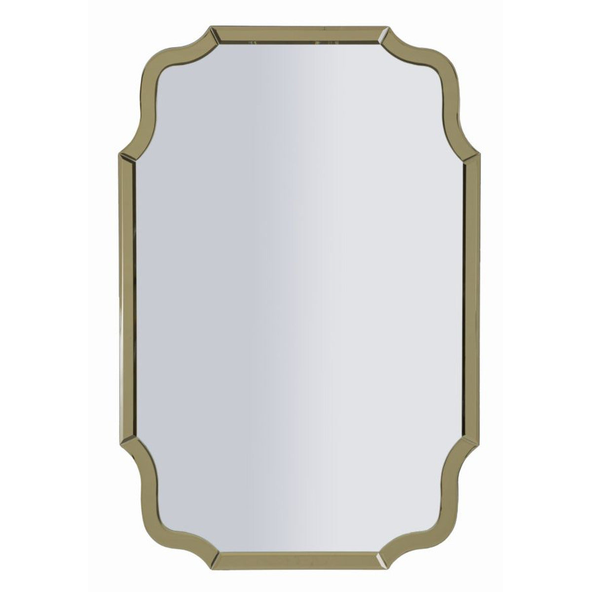 Specchio con Cornice Classico 11, Oro, MDF, 90x60x1 cm, Seven Design