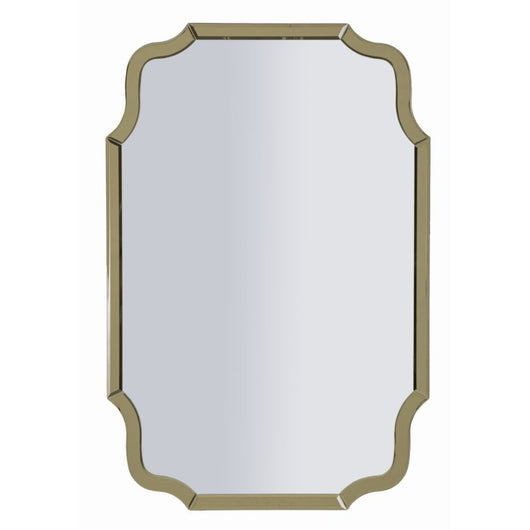 Specchio con Cornice Classico 11, Oro, MDF, 90x60x1 cm, Seven Design