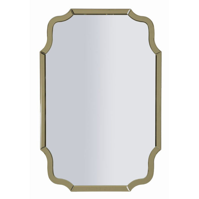 Specchio con Cornice Classico 11, Oro, MDF, 90x60x1 cm, Seven Design
