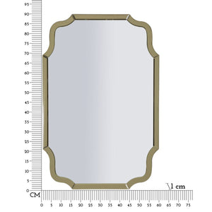 Specchio con Cornice Classico 11, Oro, MDF, 90x60x1 cm, Seven Design
