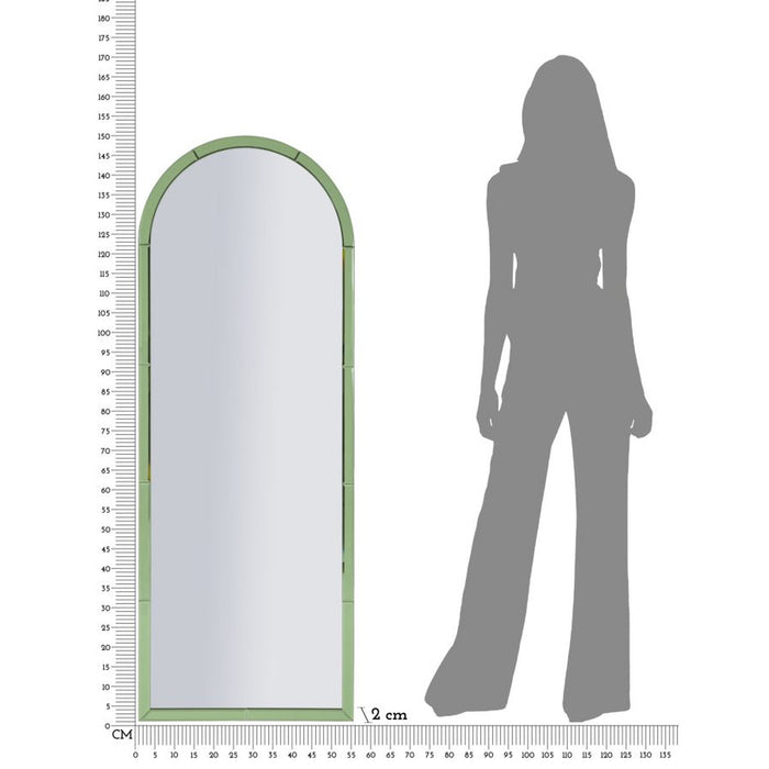 Specchio con Cornice MF698, Verde, MDF, 150x55x2 cm, Seven Design