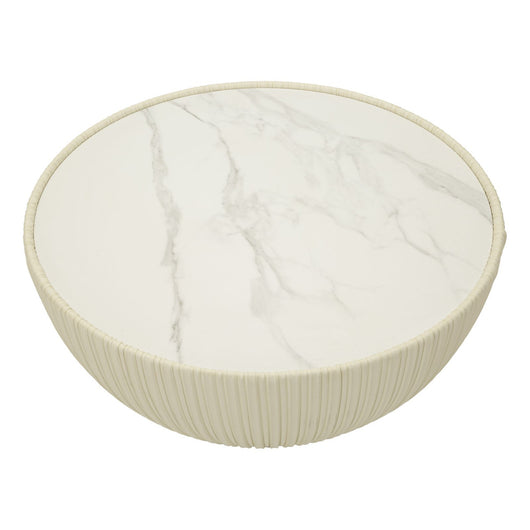 Tavolino MF701, Beige, Ceramica, 38x71x71 cm, Seven Design