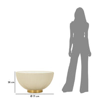 Tavolino MF701, Beige, Ceramica, 38x71x71 cm, Seven Design