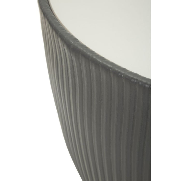 Tavolino MF702, Grigio, Ceramica, 45x46x46 cm, Seven Design