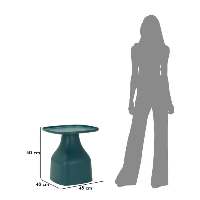 Tavolino MF705, Blu, Plastica, 50x48x48 cm, Seven Design