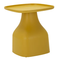 Tavolino MF707, Giallo, Plastica, 50x48x48 cm, Seven Design
