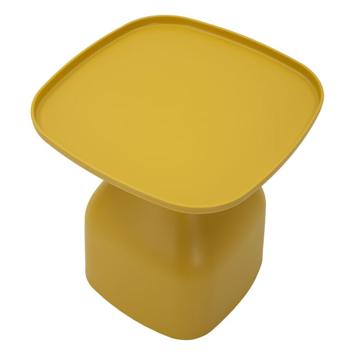 Tavolino MF707, Giallo, Plastica, 50x48x48 cm, Seven Design
