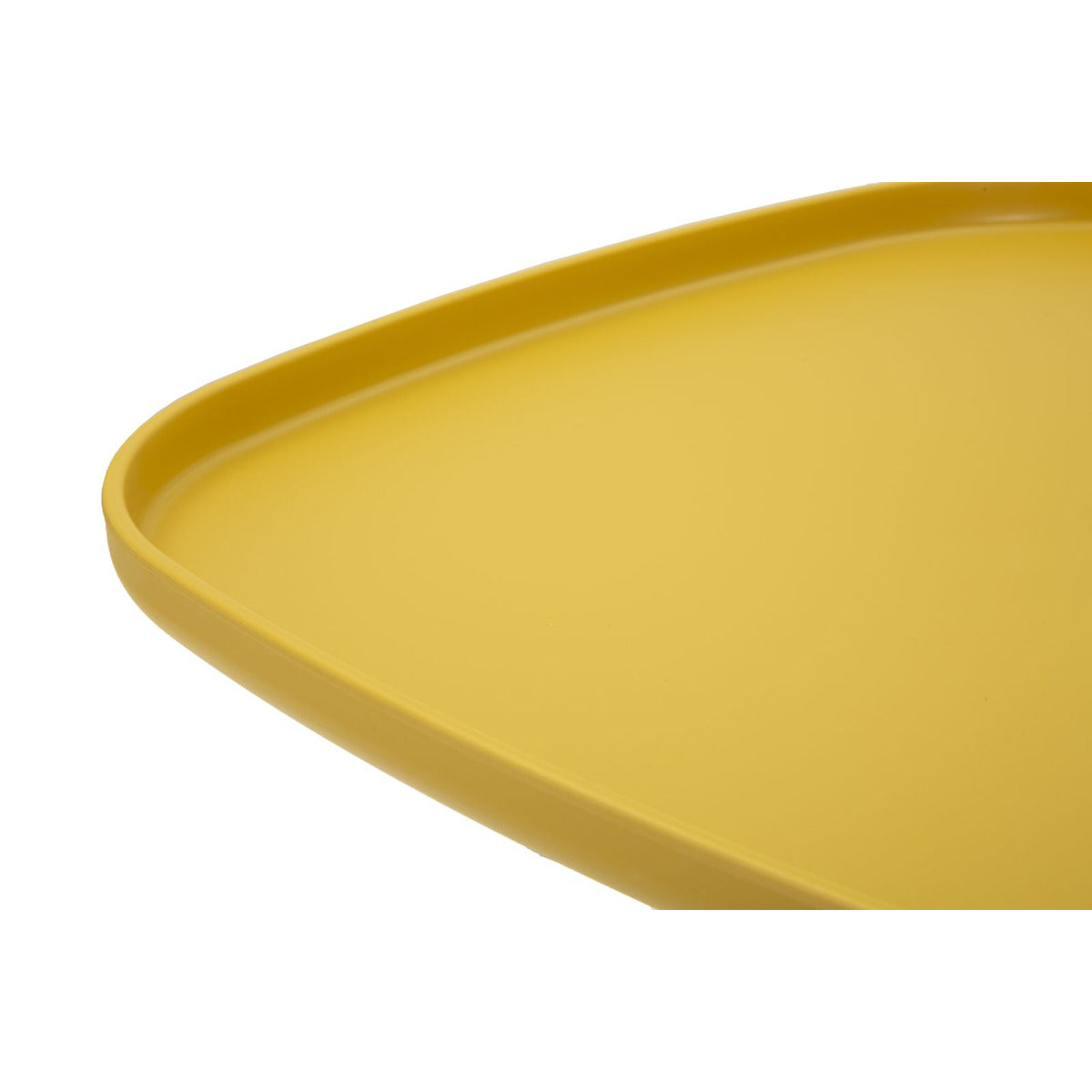 Tavolino MF707, Giallo, Plastica, 50x48x48 cm, Seven Design