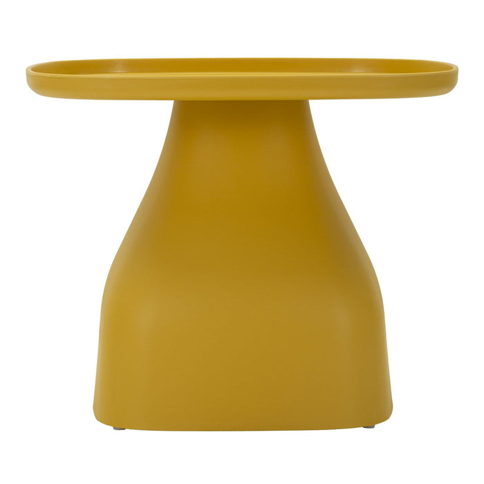 Tavolino MF708, Giallo, Plastica, 38x48x48 cm, Seven Design