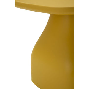 Tavolino MF708, Giallo, Plastica, 38x48x48 cm, Seven Design