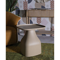 Tavolino MF711, Grigio, Plastica, 50x48x48 cm, Seven Design