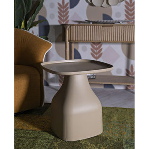 Tavolino MF711, Grigio, Plastica, 50x48x48 cm, Seven Design