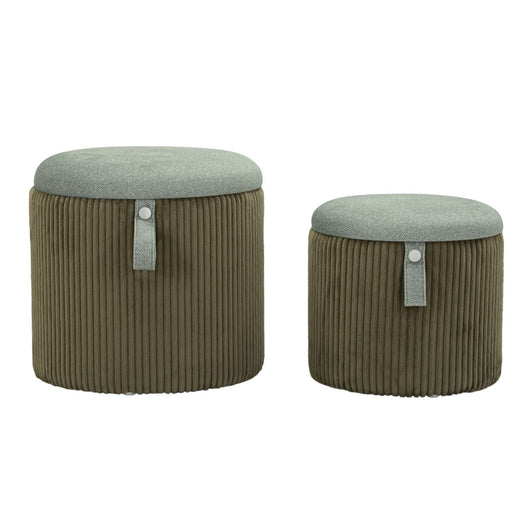 Pouf MF719, Verde, MDF, 38x38x38 cm, Seven Design