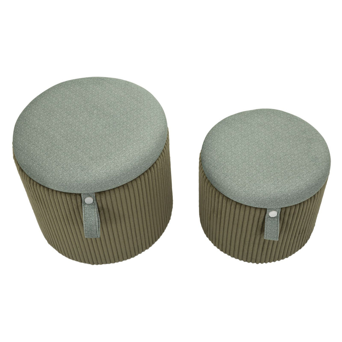 Pouf MF719, Verde, MDF, 38x38x38 cm, Seven Design