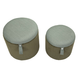 Pouf MF719, Verde, MDF, 38x38x38 cm, Seven Design
