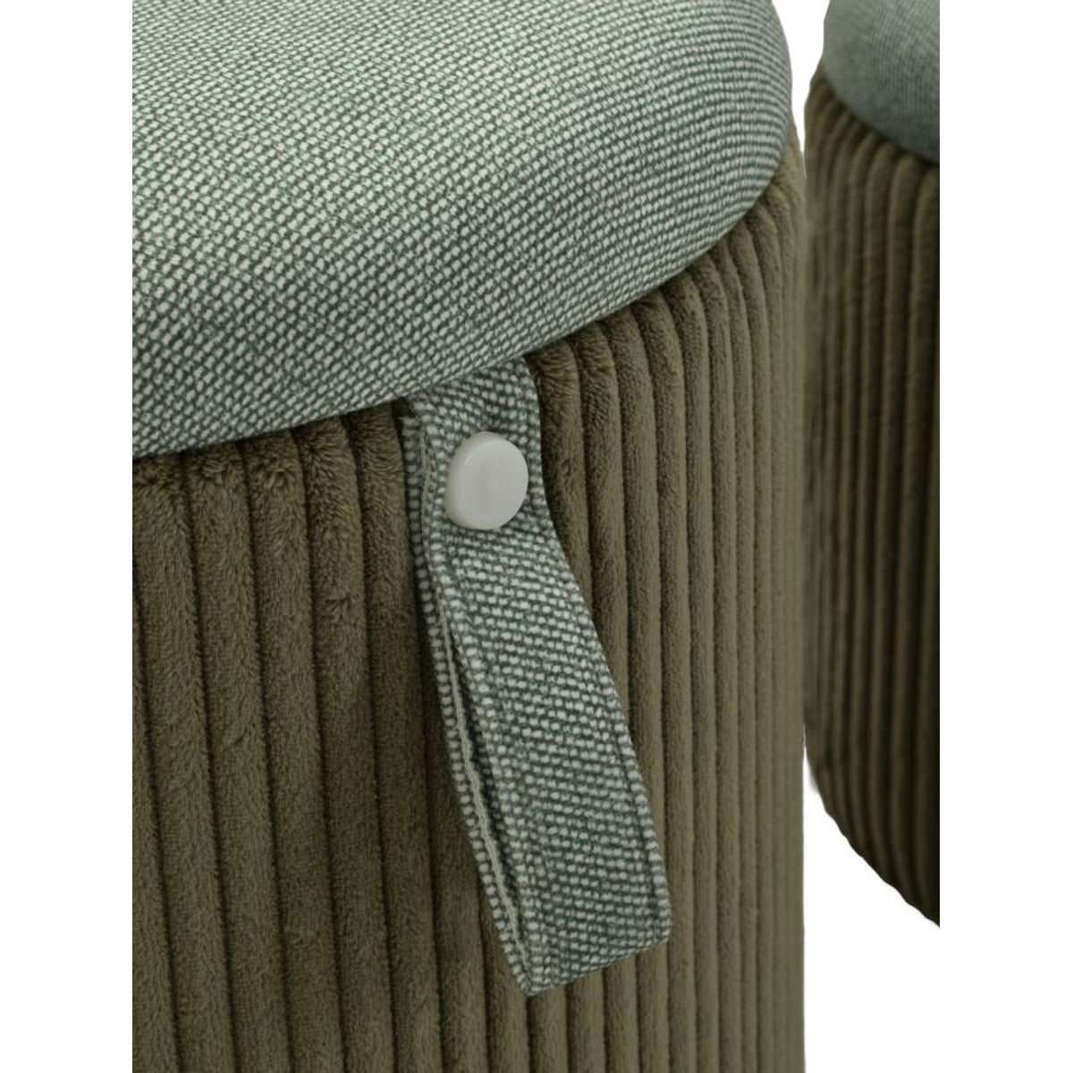 Pouf MF719, Verde, MDF, 38x38x38 cm, Seven Design