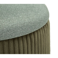 Pouf MF719, Verde, MDF, 38x38x38 cm, Seven Design