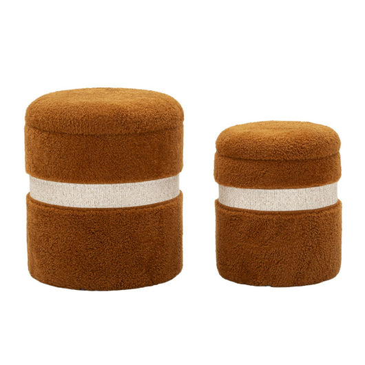 Pouf MF721, Marrone, MDF, 47x40x40 cm, Seven Design