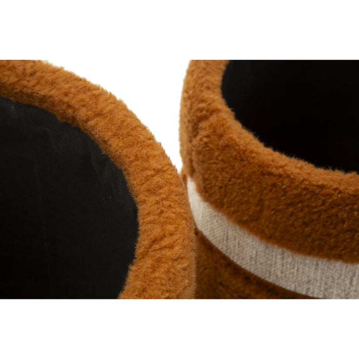 Pouf MF721, Marrone, MDF, 47x40x40 cm, Seven Design