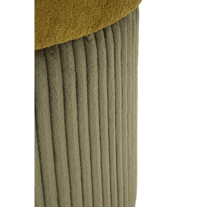 Pouf MF723, Verde, MDF, 44x42x42 cm, Seven Design