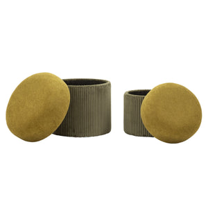 Pouf MF723, Verde, MDF, 44x42x42 cm, Seven Design