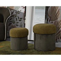 Pouf MF723, Verde, MDF, 44x42x42 cm, Seven Design