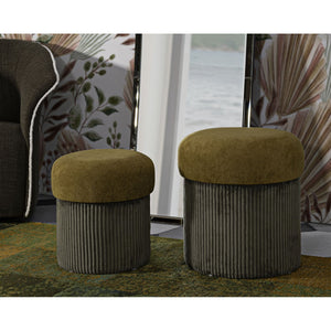 Pouf MF723, Verde, MDF, 44x42x42 cm, Seven Design