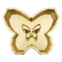 Vassoio Farfalla, Oro, Poliresina, 3x20,5x17,5 cm, Seven Design