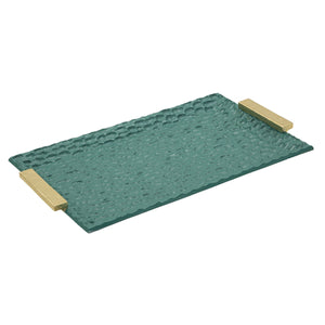 Vassoio MF724, Verde, Poliresina, 3x34x19,5 cm, Seven Design