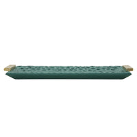 Vassoio MF724, Verde, Poliresina, 3x34x19,5 cm, Seven Design