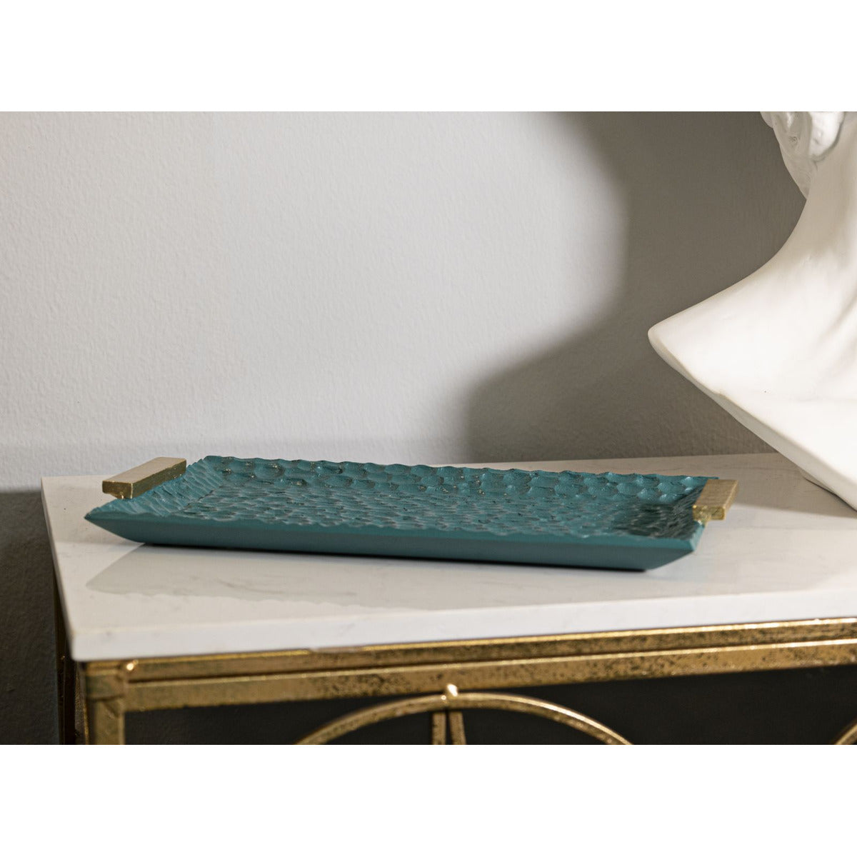 Vassoio MF724, Verde, Poliresina, 3x34x19,5 cm, Seven Design