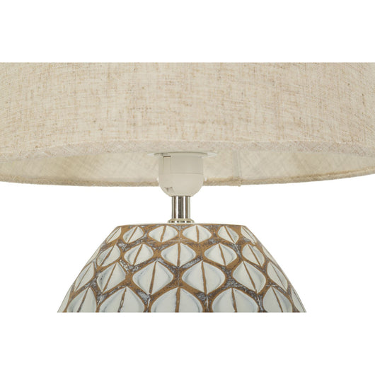 Lampada da Tavolo MF725, Bianco, Poliresina, 52x35x35 cm, Seven Design