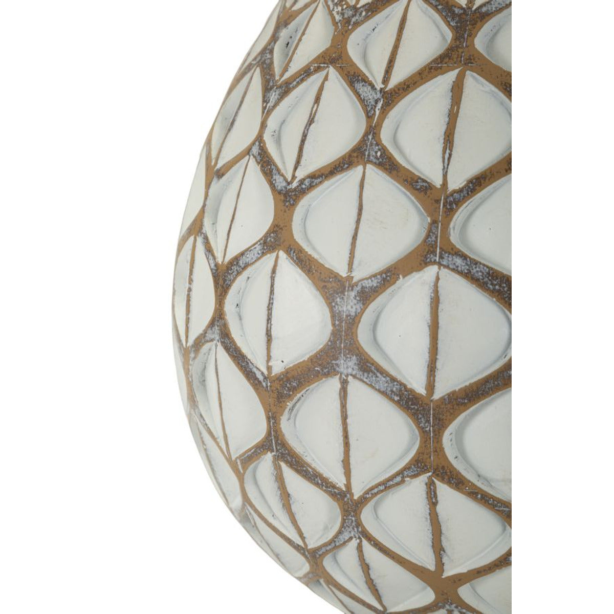 Lampada da Tavolo MF725, Bianco, Poliresina, 52x35x35 cm, Seven Design