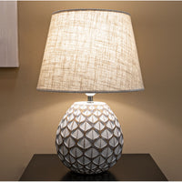 Lampada da Tavolo MF725, Bianco, Poliresina, 52x35x35 cm, Seven Design